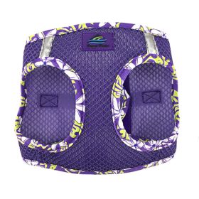 American River Choke Free Harness Hawaiian Trim (Color: Paisley Purple, size: X-Small)