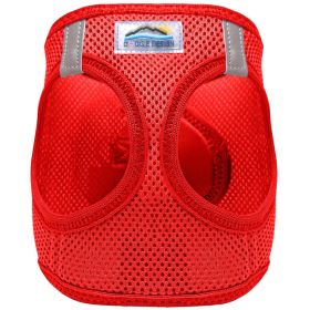 American River Solid Ultra Choke Free Dog Harness (Color: Red, size: small)
