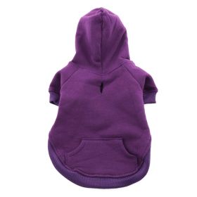 Flex-Fit Dog Hoodie (Color: purple, size: medium)
