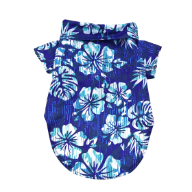 Hawaiian Camp Shirt (Color: Vintage Hibiscus, size: small)